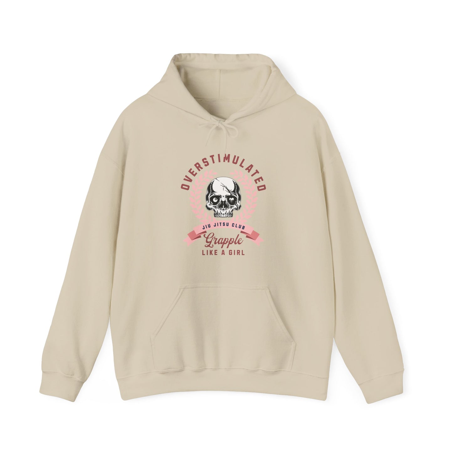 Grapple like a Girl Hoodie - Overstimulated Jiu Jitsu Club