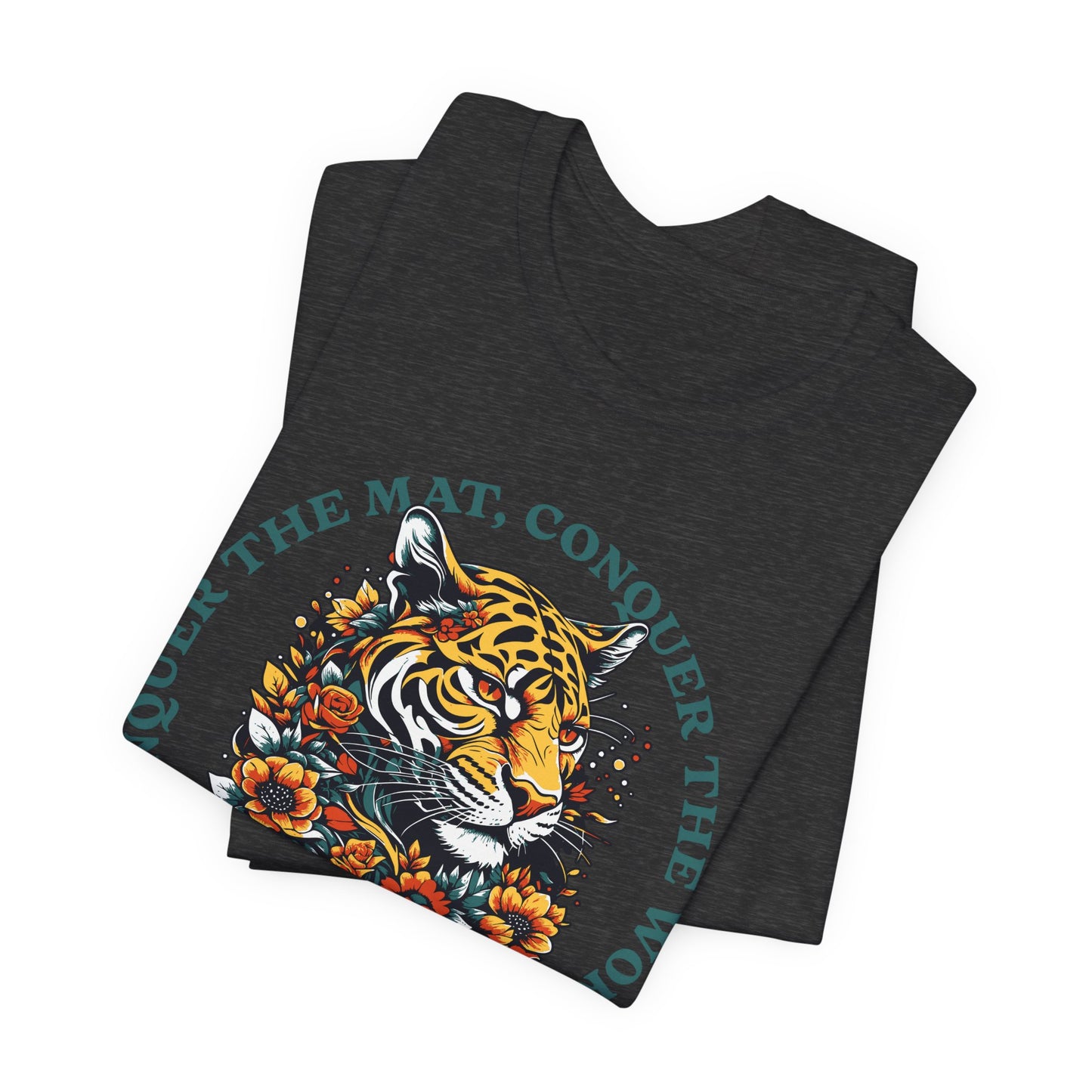Womens BJJ Conquer to Mats Jiu Jitsu T-shirt