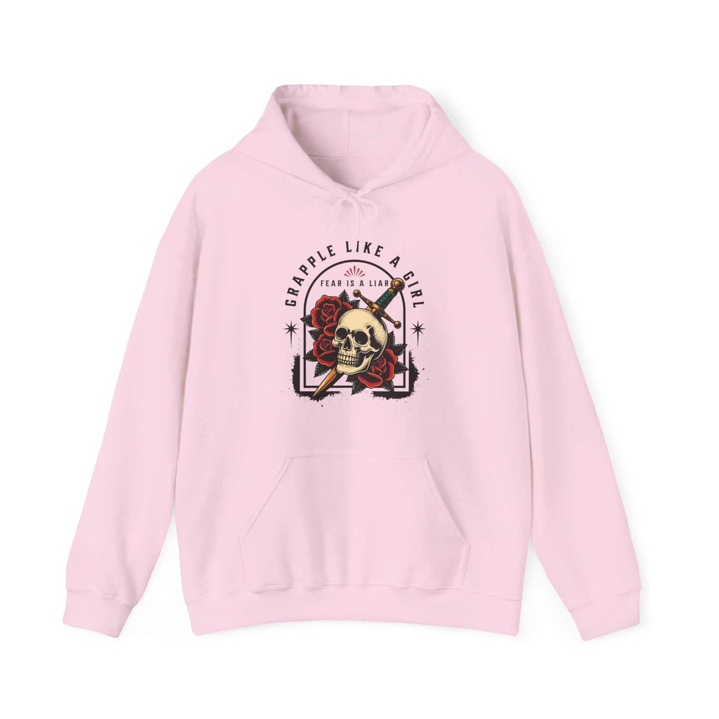 Grapple like a Girl Jiu Jitsu Hoodie - Fear is a Liar