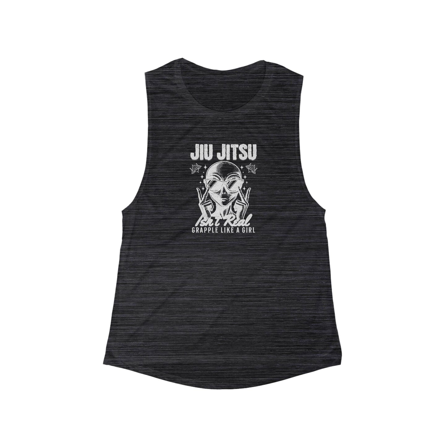 Copy of Women's Grapple like a Girl Flowy Scoop Muscle Tank - Girl Logo