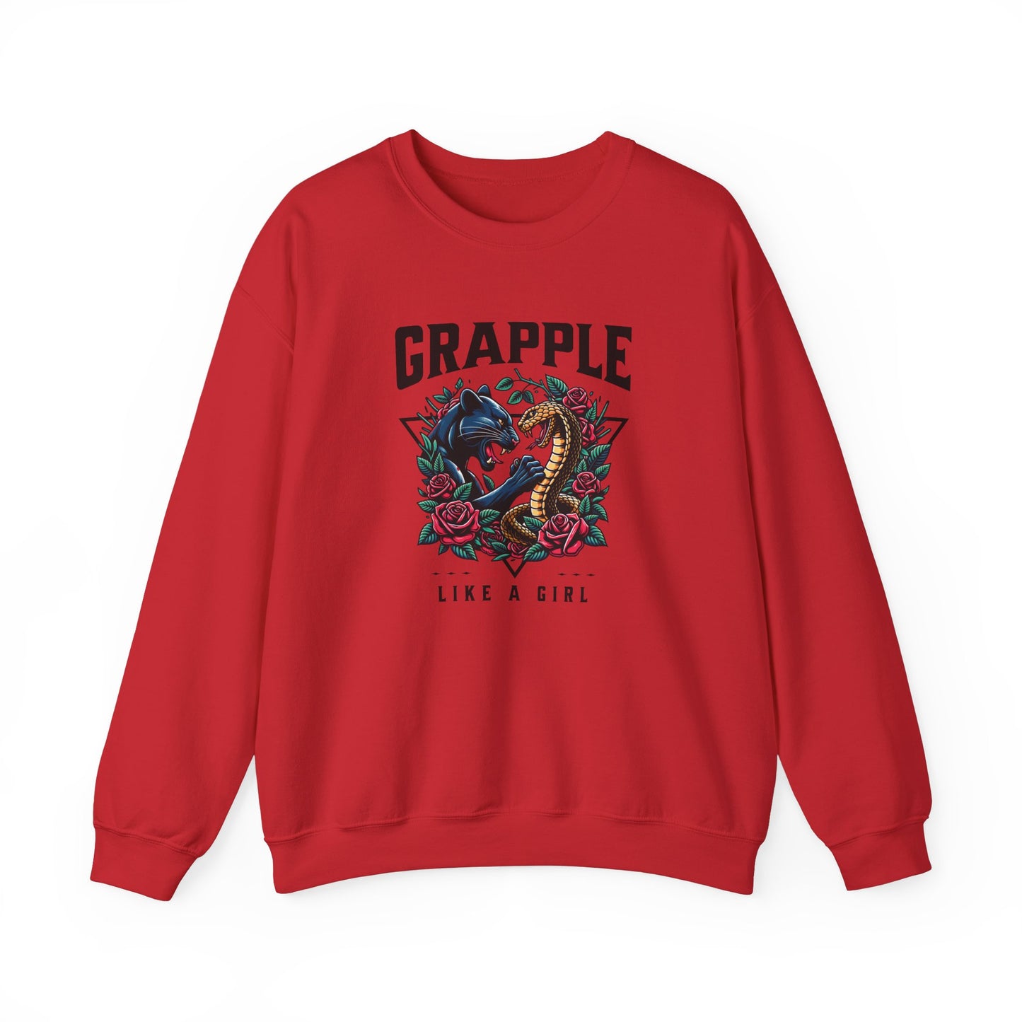 Women's Jiu Jitsu Sweater Crewneck Sweater - Panther & Snake