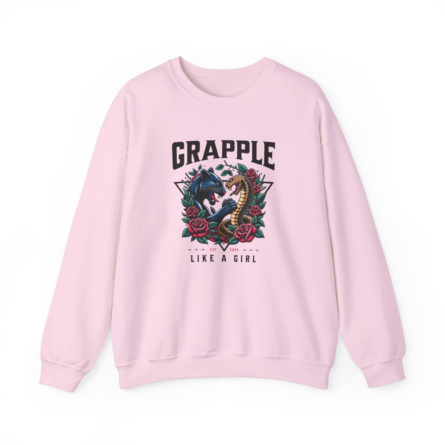 Women's Jiu Jitsu Sweater Crewneck Sweater - Panther & Snake