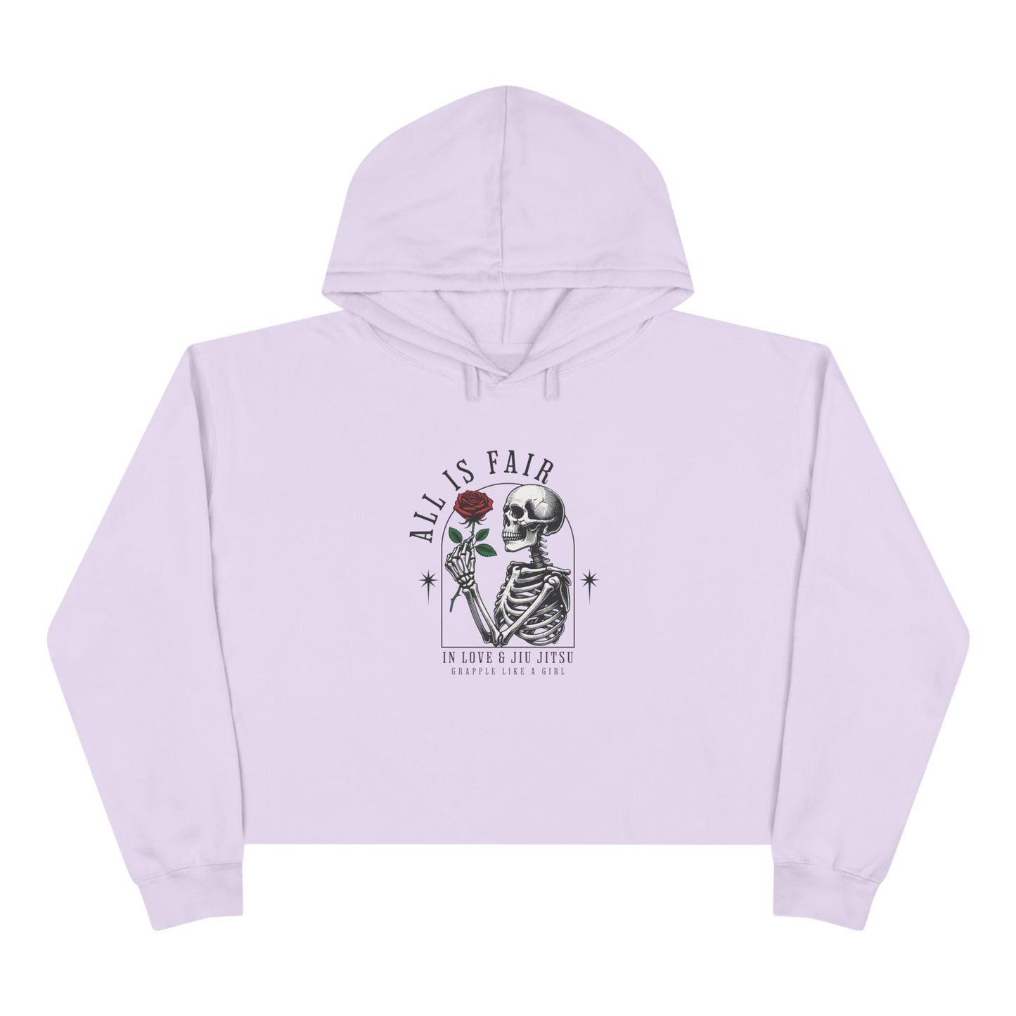 Copy of Grapple like a Girl Cropped Hoodie - All is Fair in Love & BJJ