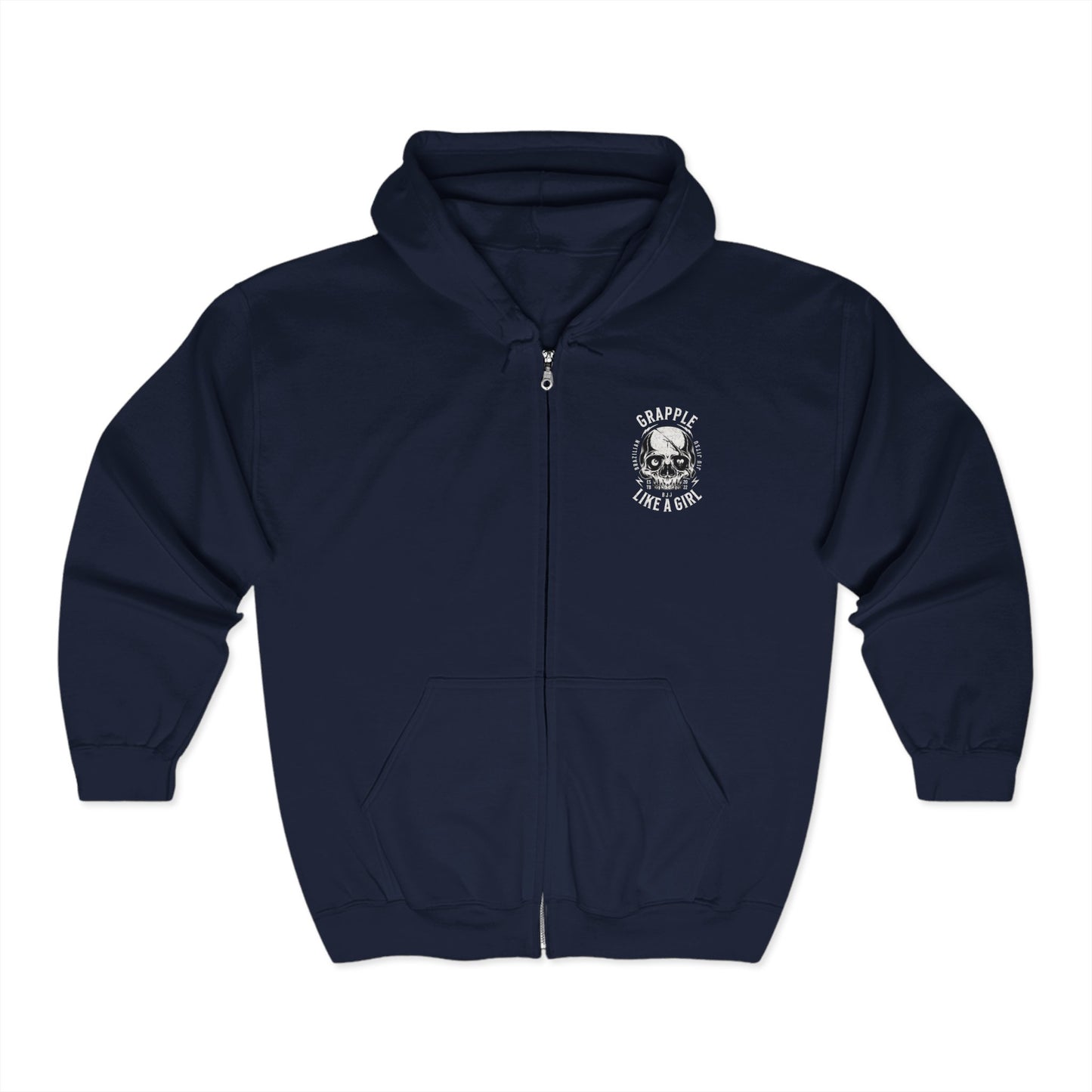 Grapple Like a Girl Zip-Up Hoodie