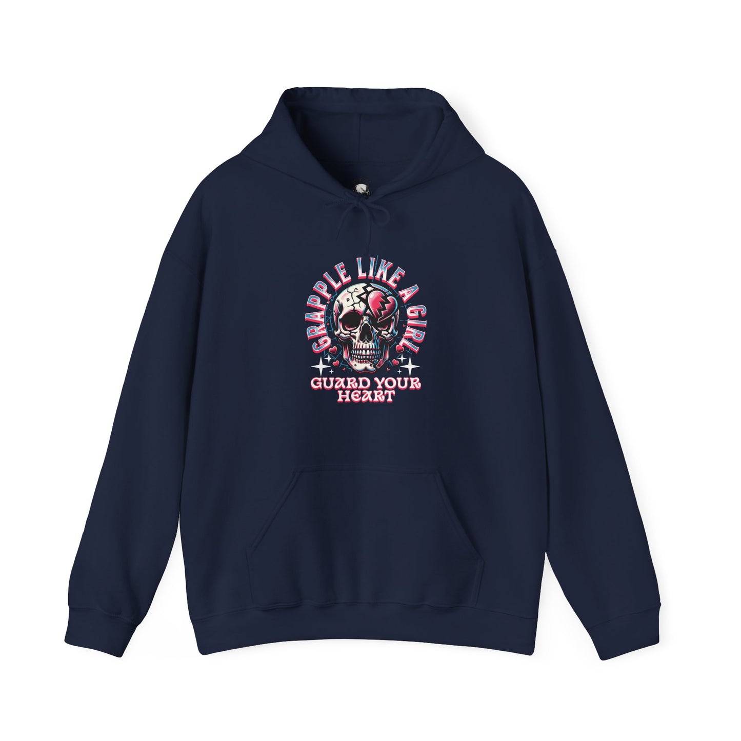 Women's BJJ Hoodie - Grapple Like a Girl Guard Your Heart