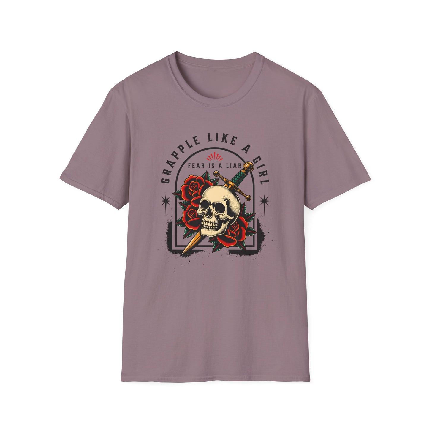 Grapple like a Girl Jiu Jitsu Women's T-Shirt - Fear is a Liar