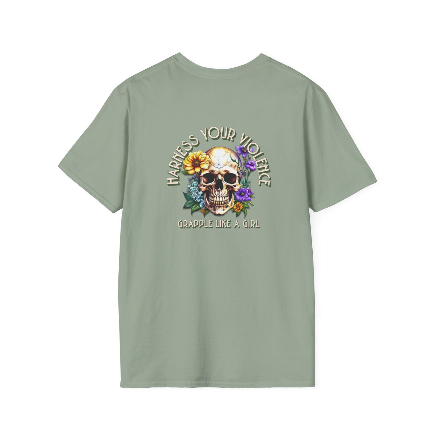 Grapple like a Girl T-Shirt - Violent Little Thing/Harness Your Violence