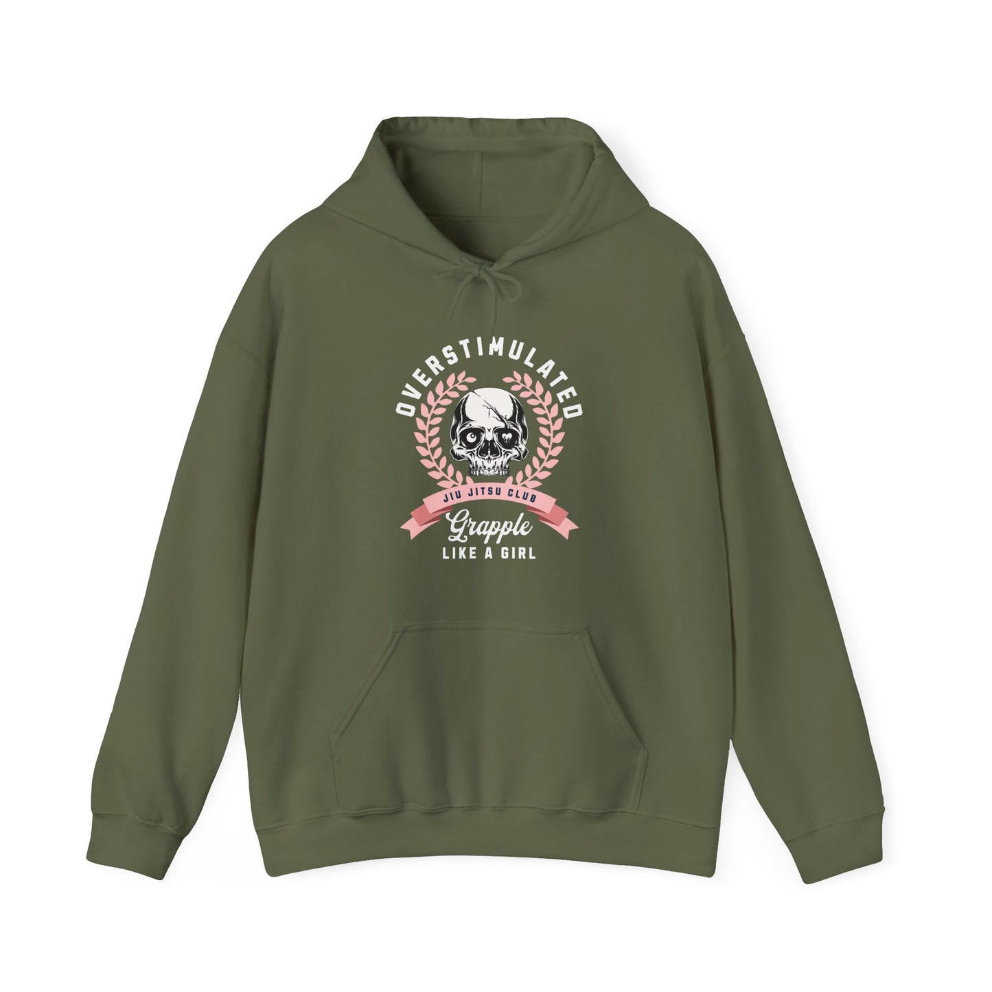 Grapple like a Girl Hoodie - Overstimulated Jiu Jitsu Club