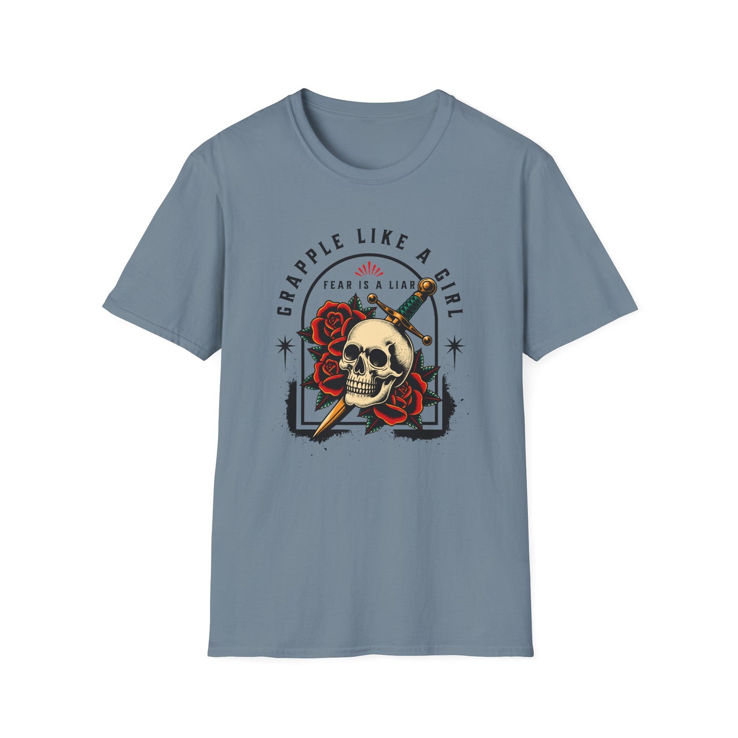 Grapple like a Girl Jiu Jitsu Women's T-Shirt - Fear is a Liar