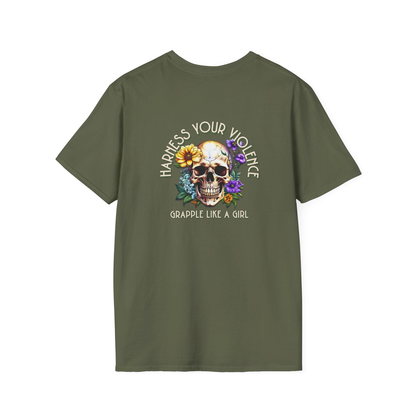 Grapple like a Girl T-Shirt - Violent Little Thing/Harness Your Violence