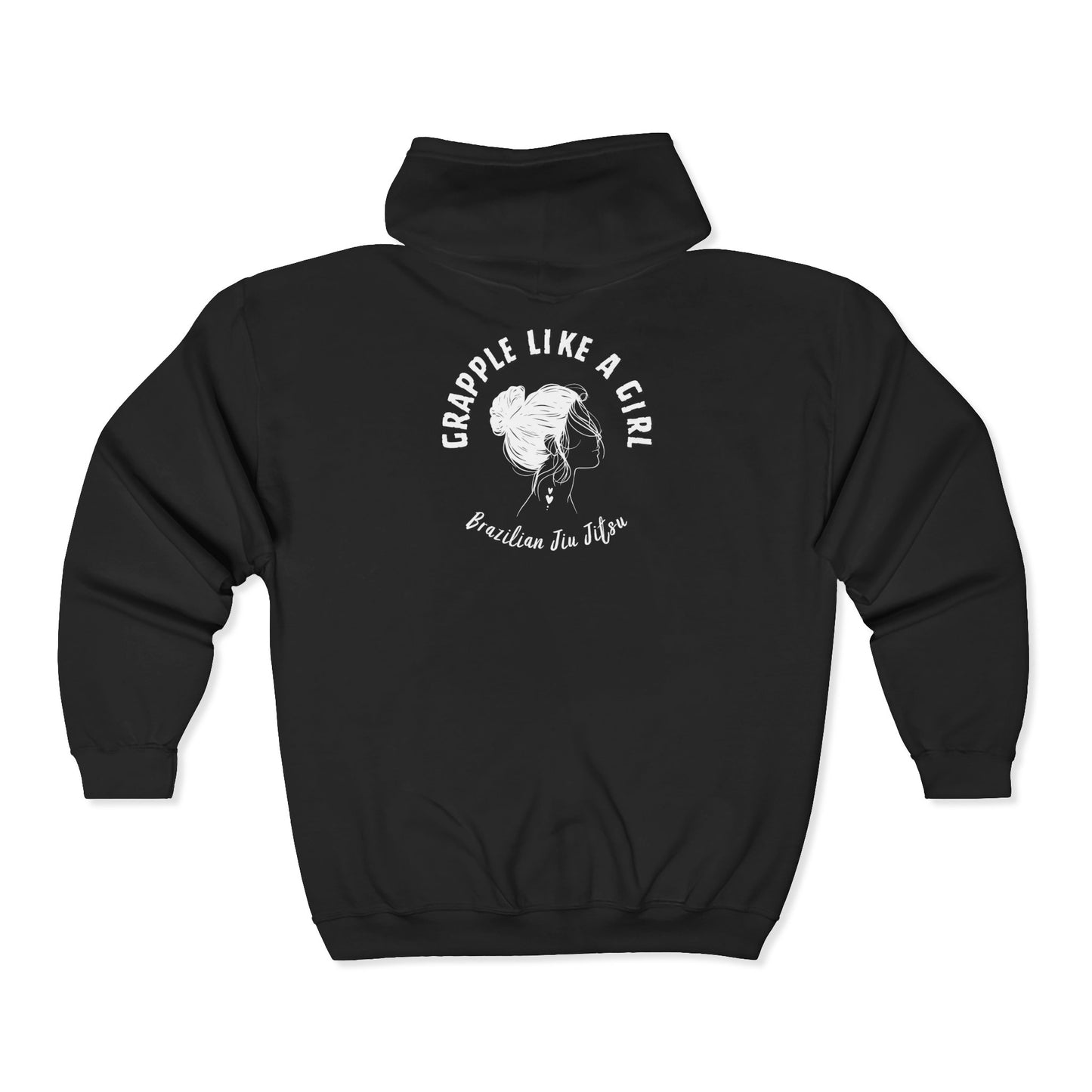 Grapple Like a Girl Zip-Up Hoodie - GLG OG Logo