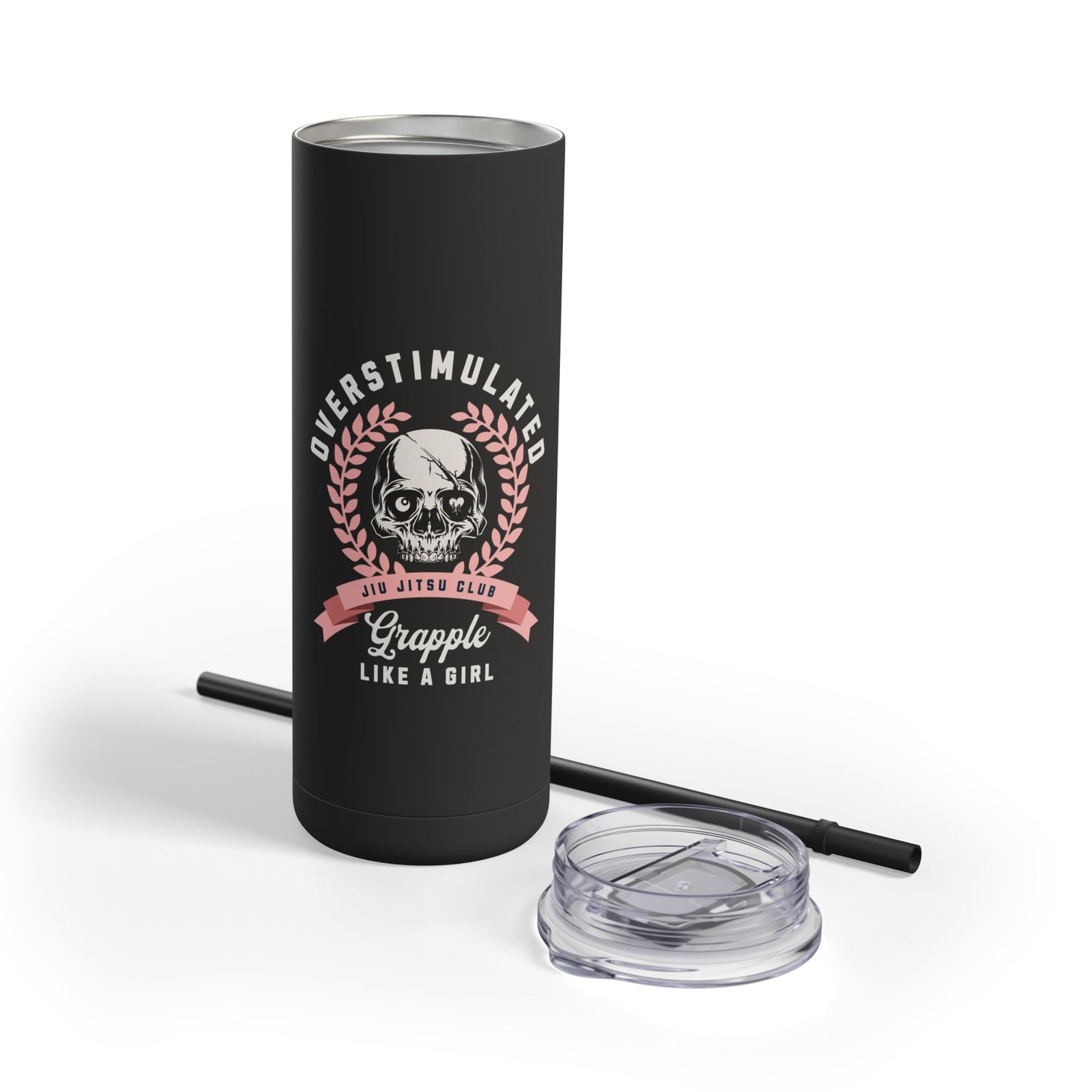 Grapple like a Girl 20oz Matte Tumbler - Overstimulated Jiu Jitsu Club