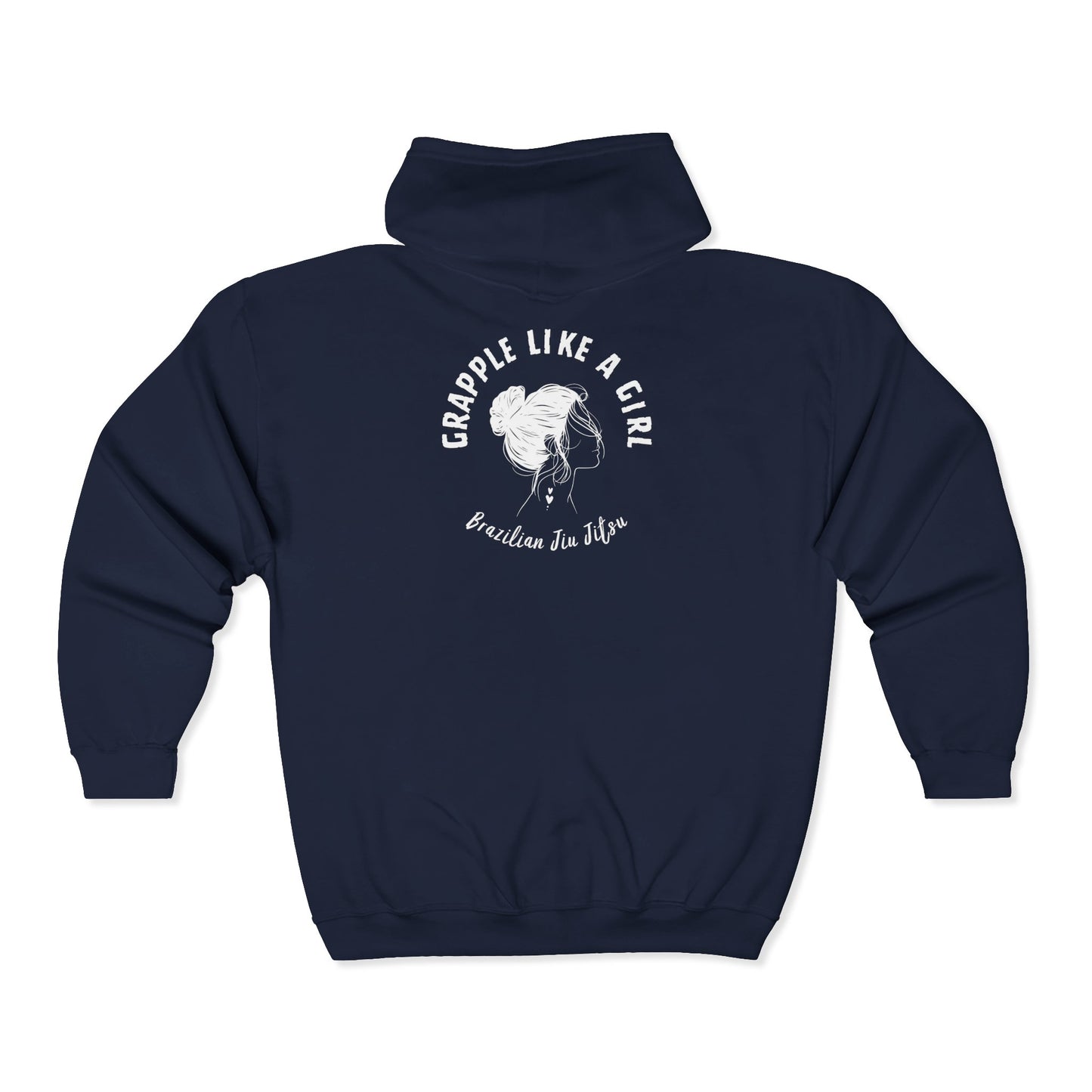 Grapple Like a Girl Zip-Up Hoodie - GLG OG Logo