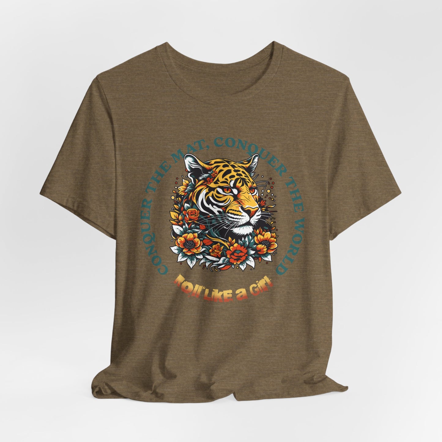 Womens BJJ Conquer to Mats Jiu Jitsu T-shirt