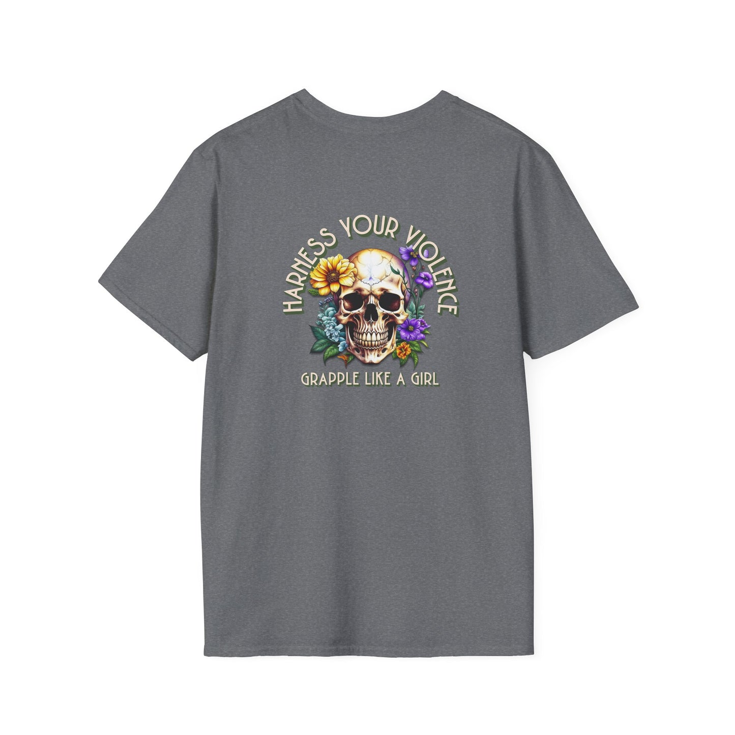 Grapple like a Girl T-Shirt - Violent Little Thing/Harness Your Violence