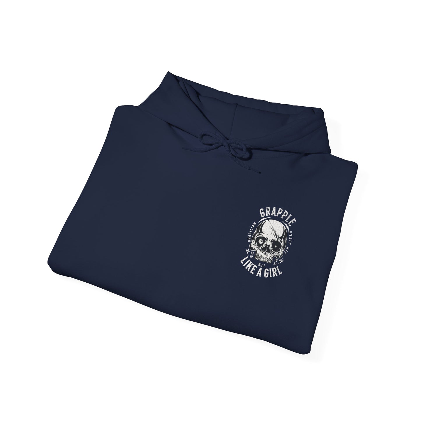Women's BJJ Hoodie - Grapple Like a Girl, Heavy AF