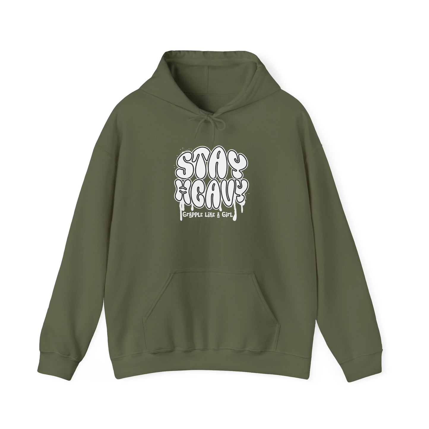 Grapple like a Girl BJJ Hoodie - Stay Heavy