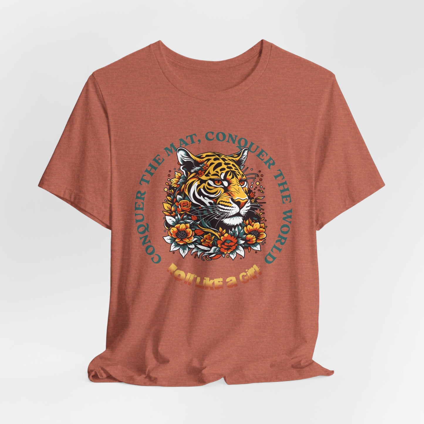 Womens BJJ Conquer to Mats Jiu Jitsu T-shirt