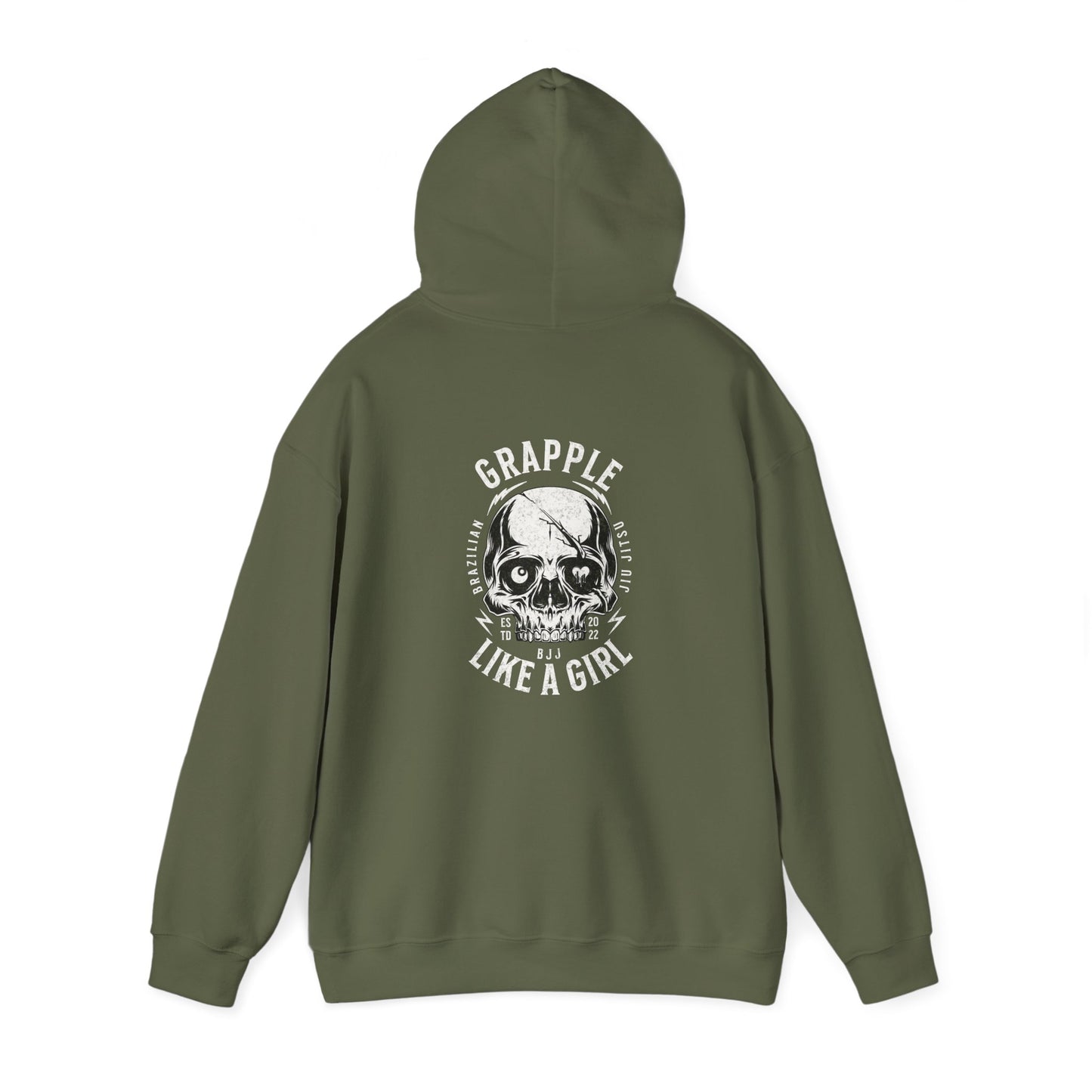 Grapple like a Girl BJJ Hoodie - Violent Little Thing/Skull Logo
