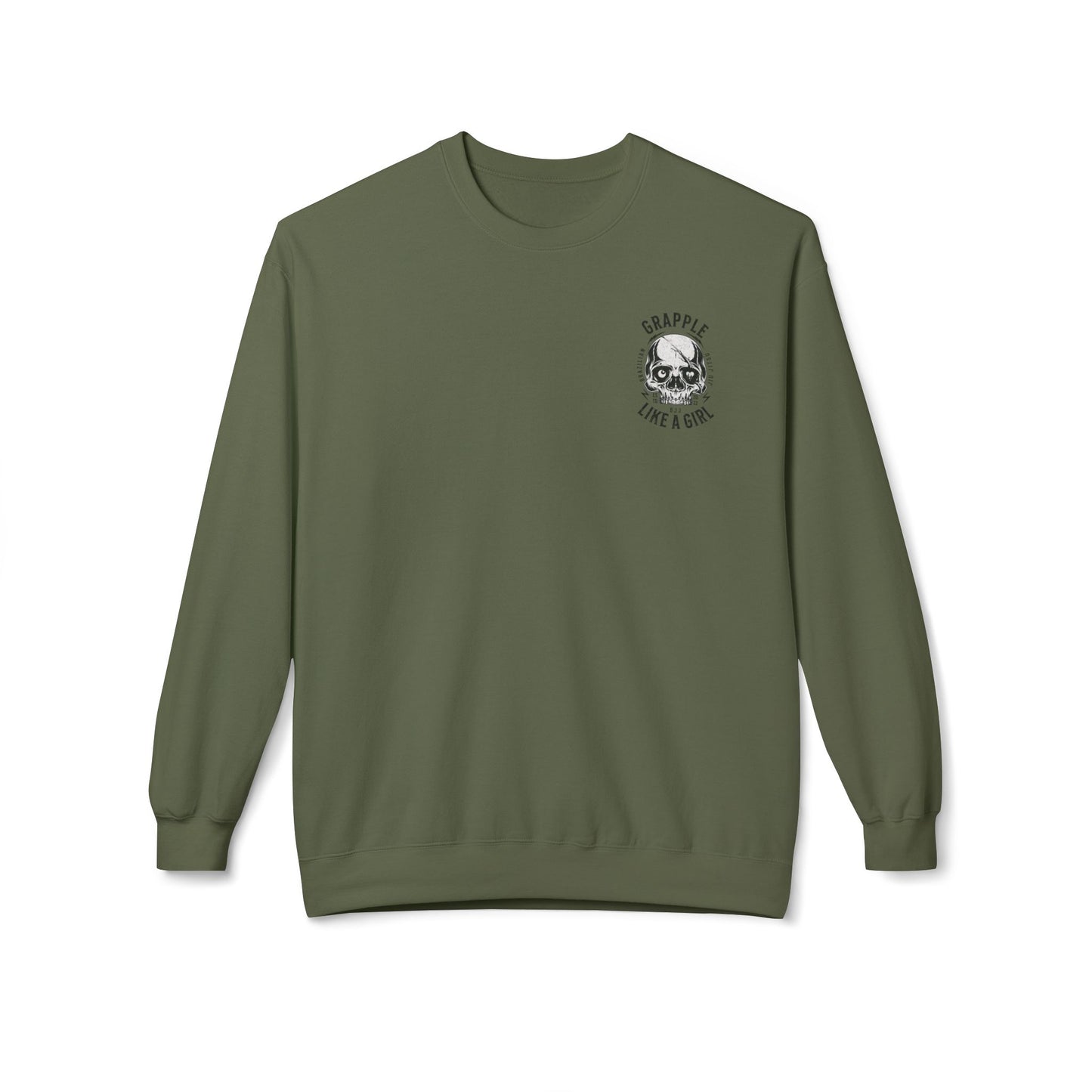Grapple like a Girl Crewneck Sweatshirt - Boys Can Do It