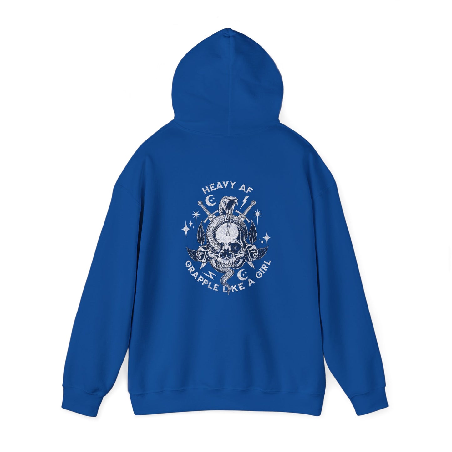Women's BJJ Hoodie - Grapple Like a Girl, Heavy AF