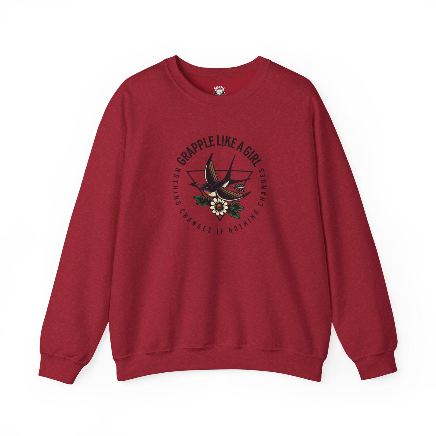 BJJ Women's Sweater Crewneck Sweater - Nothing Changes if Nothing Changes