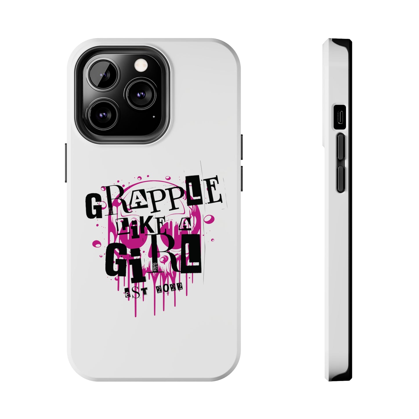 Women's BJJ Grapple Like a Girl Jiu Jitsu Tough iPhone Cases