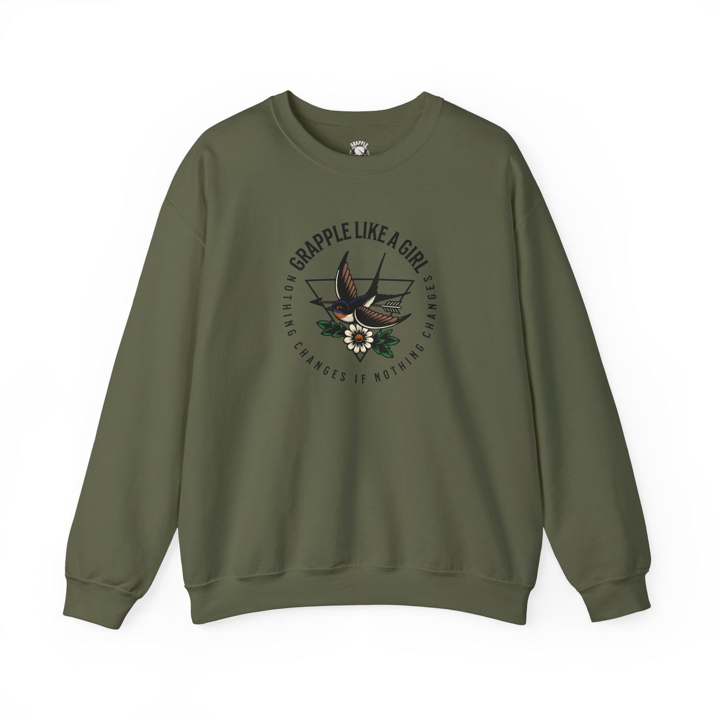 BJJ Women's Sweater Crewneck Sweater - Nothing Changes if Nothing Changes