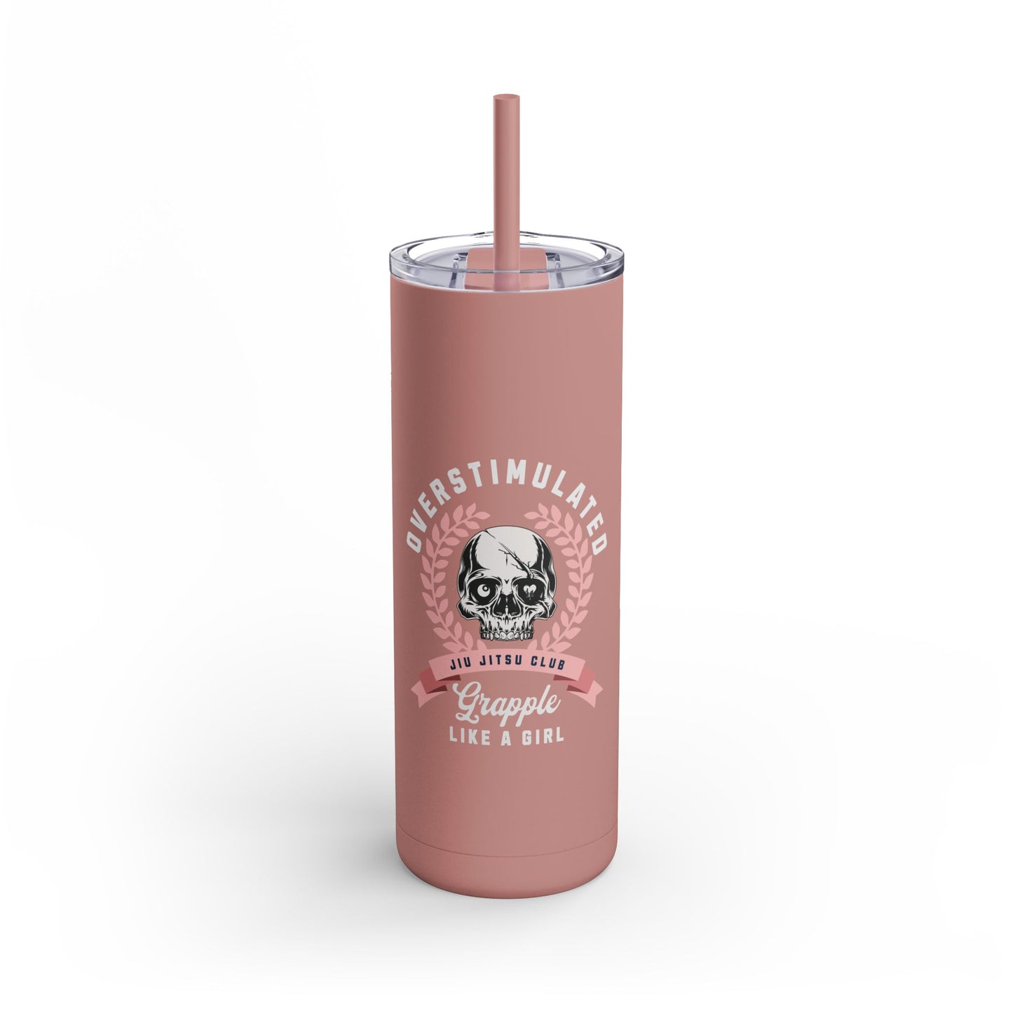 Grapple like a Girl 20oz Matte Tumbler - Overstimulated Jiu Jitsu Club