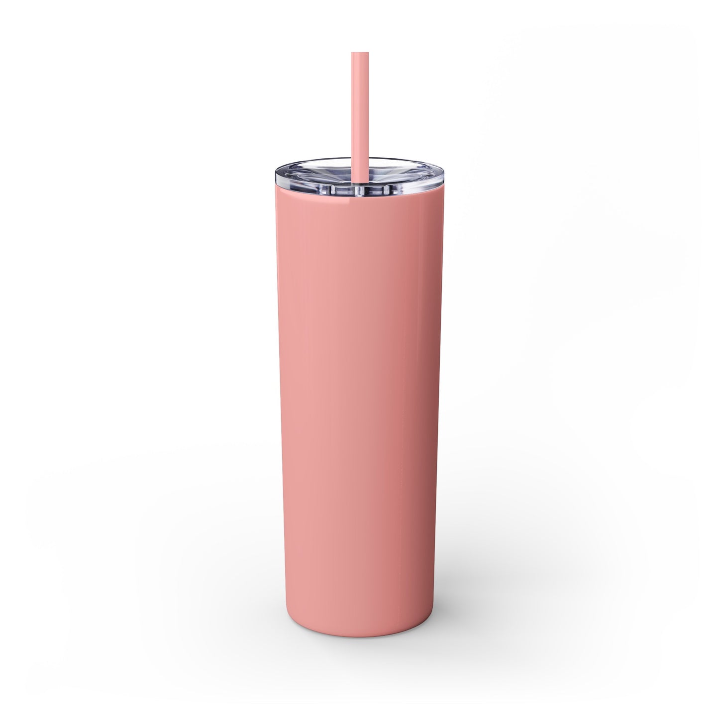 Ladies BJJ Empower, Evolve, Restrict Skinny BJJ Gift Tumbler with Straw, 20oz