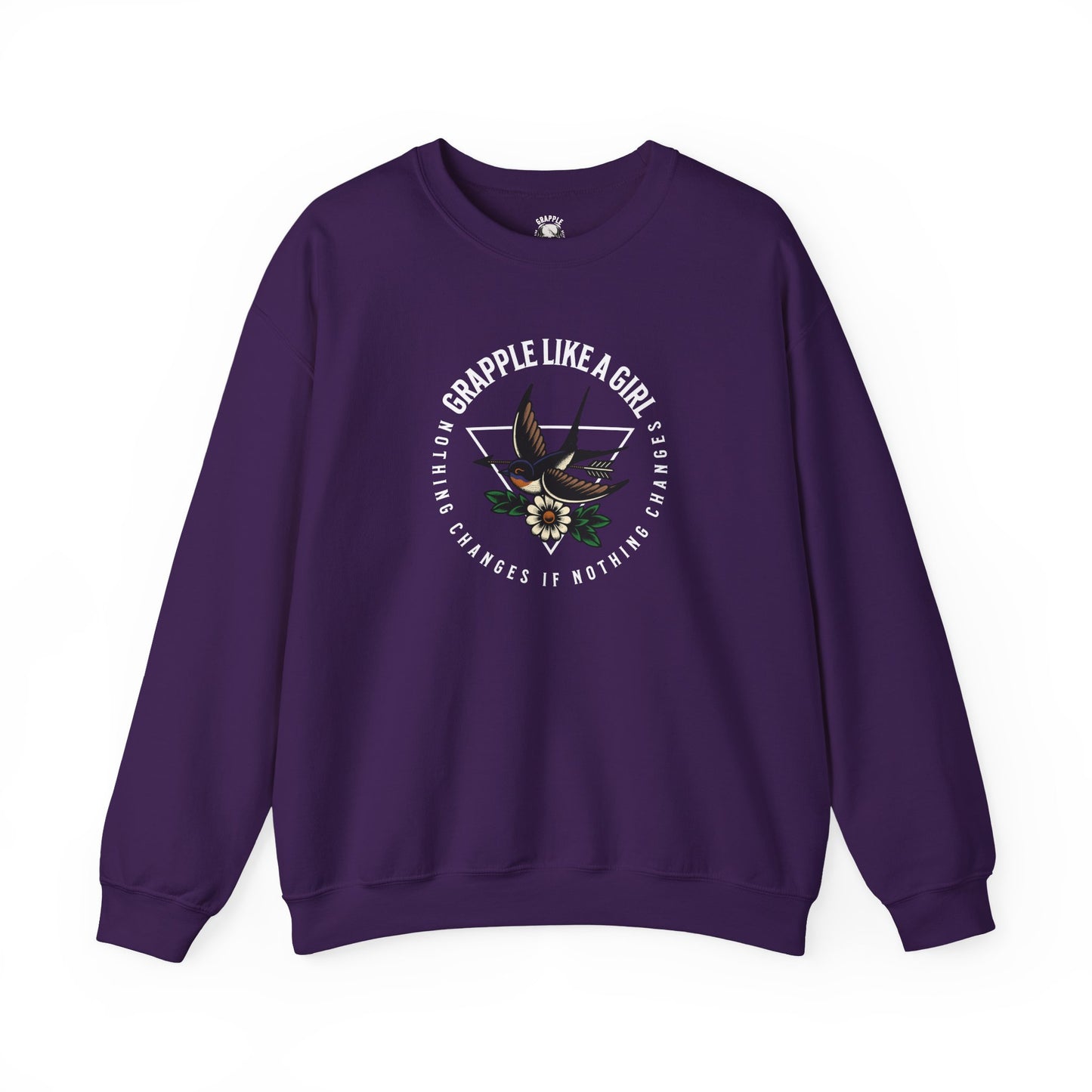 BJJ Women's Sweater Crewneck Sweater - Nothing Changes if Nothing Changes