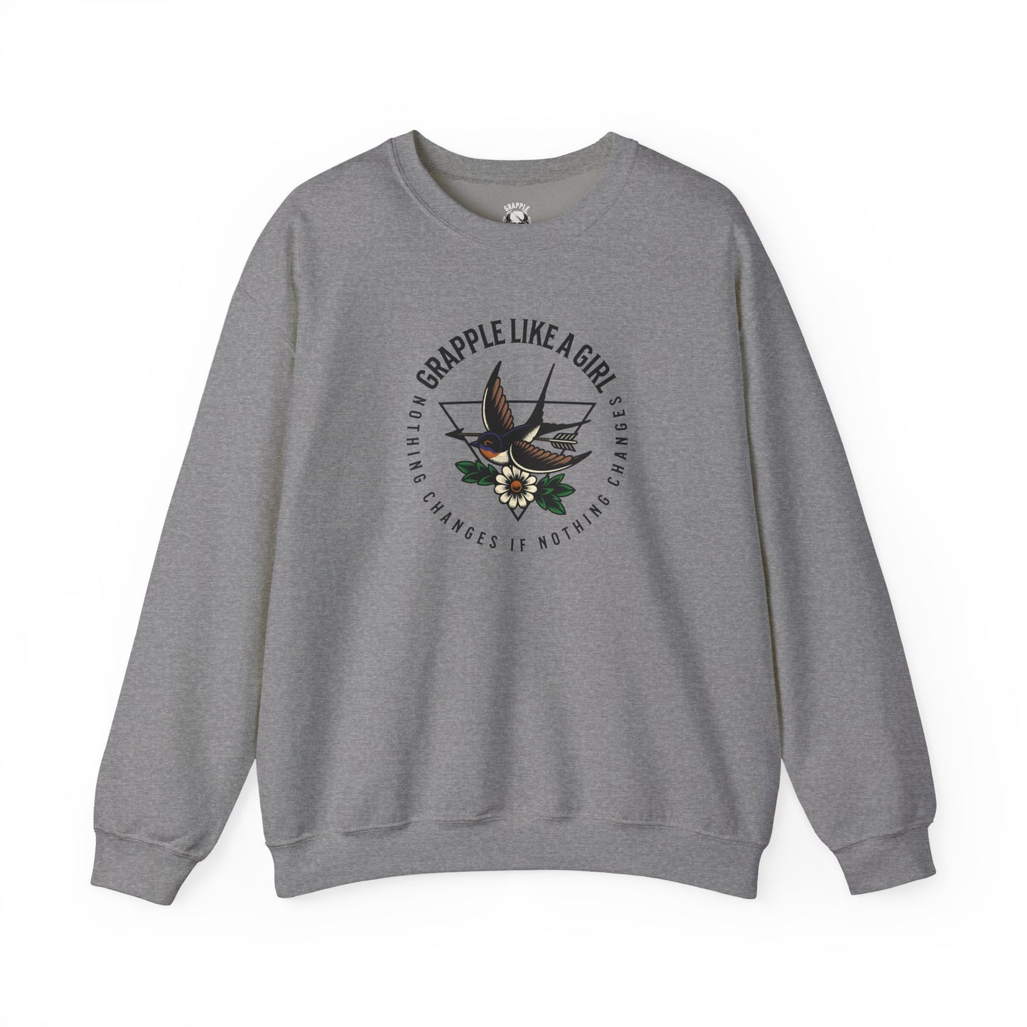 BJJ Women's Sweater Crewneck Sweater - Nothing Changes if Nothing Changes