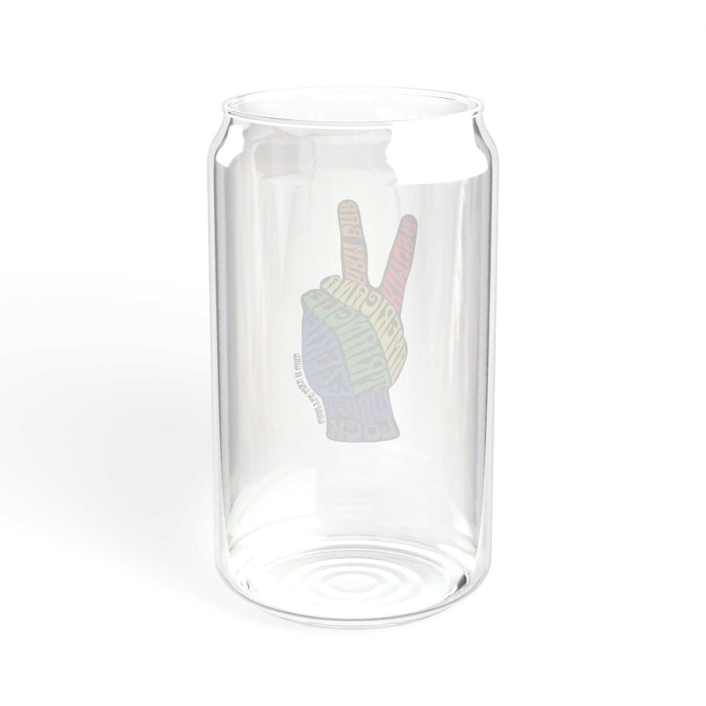 Women's BJJ Submission Peace Sign Glass Cup