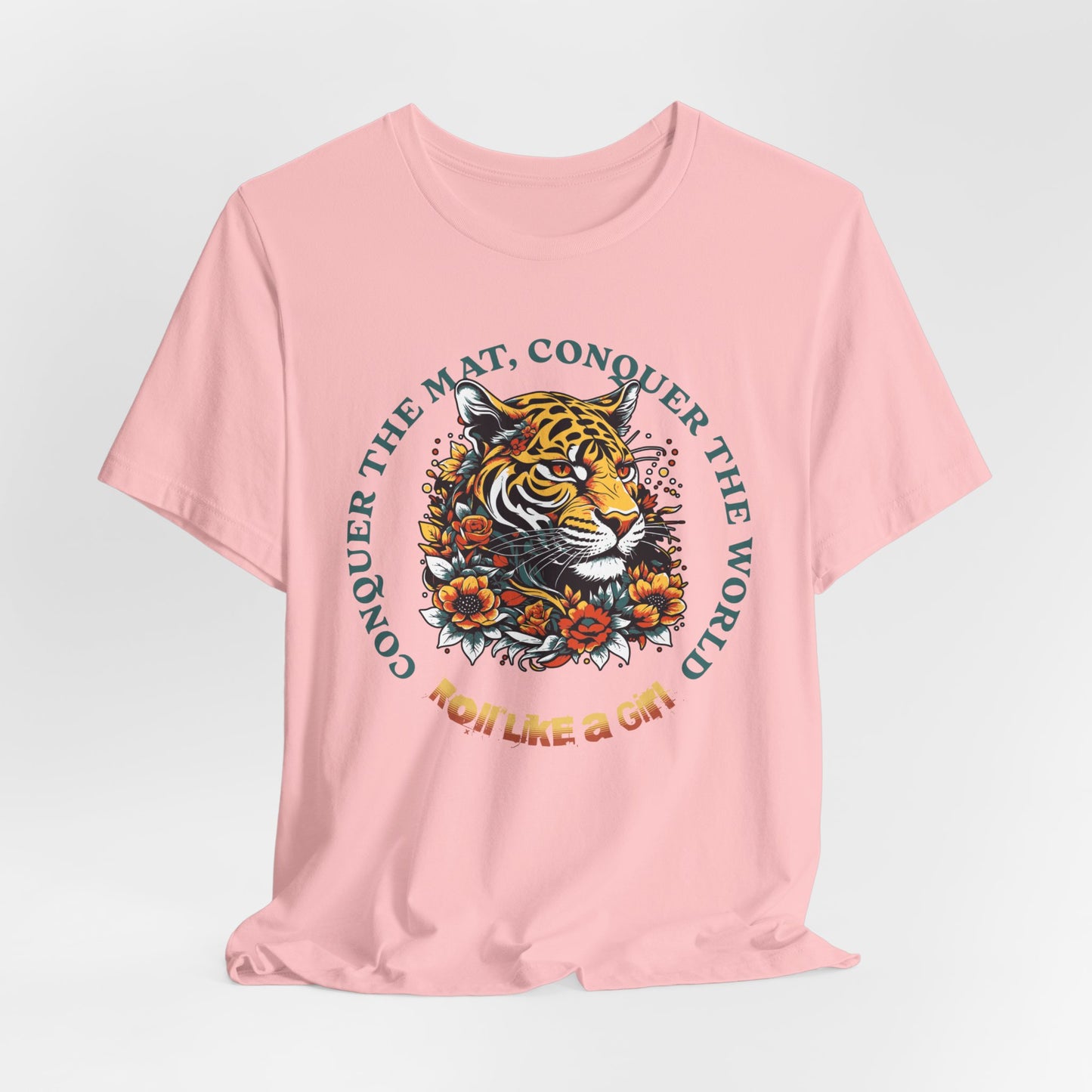Womens BJJ Conquer to Mats Jiu Jitsu T-shirt