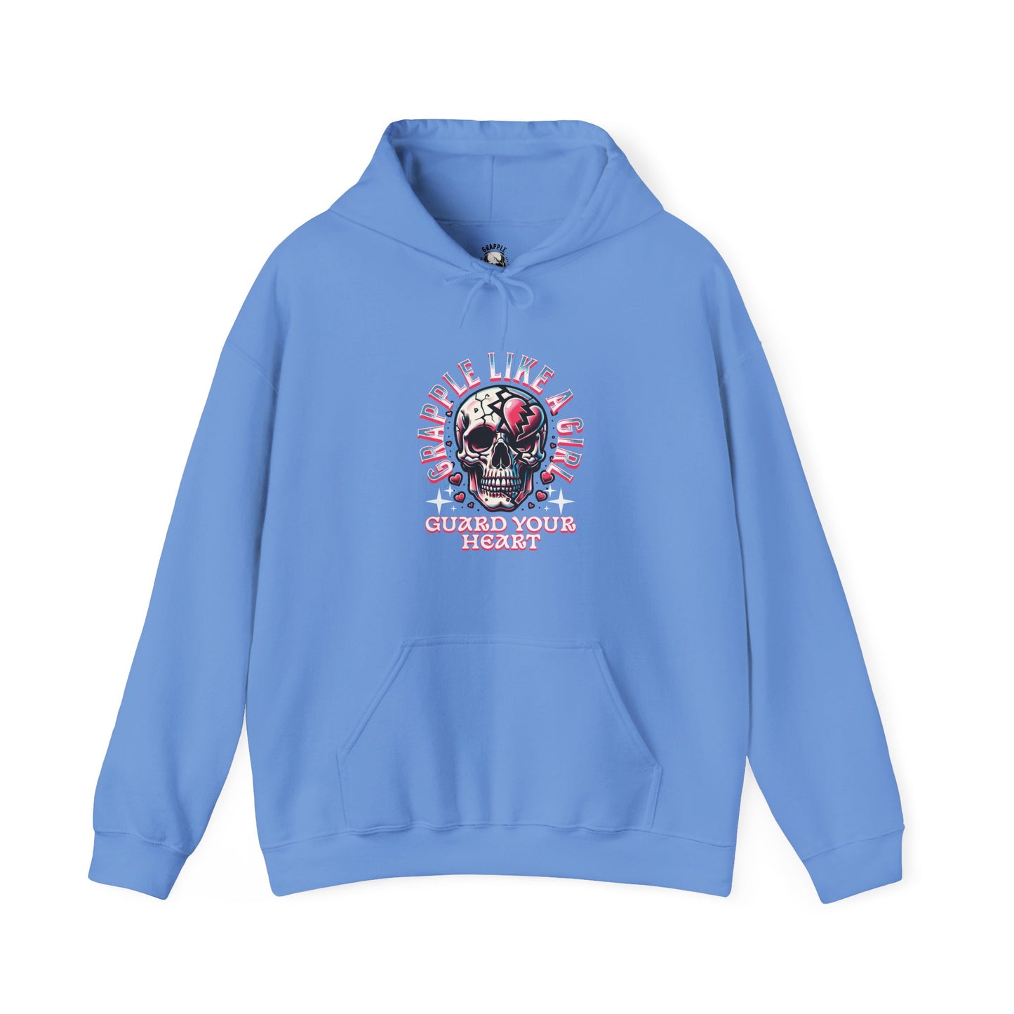 Women's BJJ Hoodie - Grapple Like a Girl Guard Your Heart
