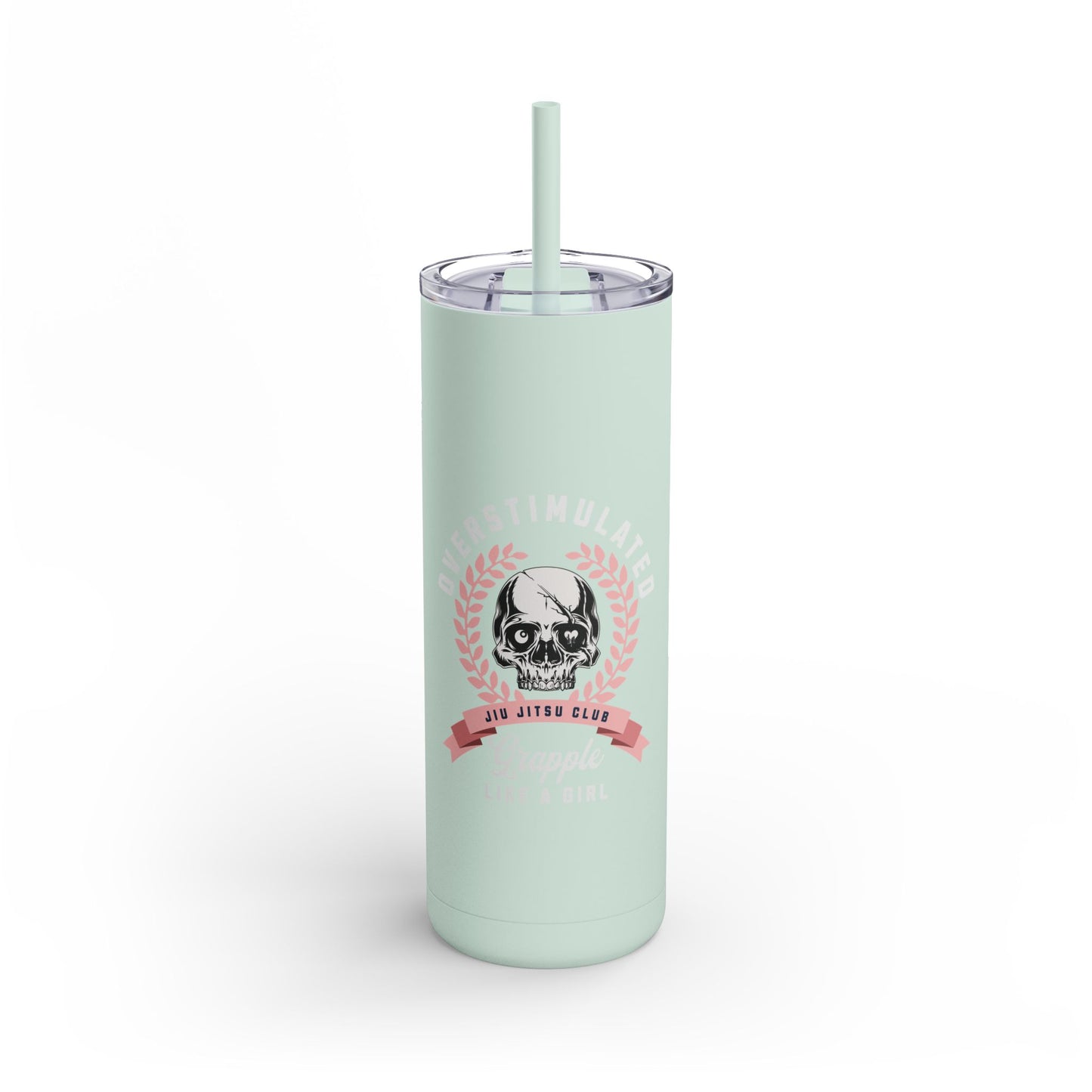 Grapple like a Girl 20oz Matte Tumbler - Overstimulated Jiu Jitsu Club