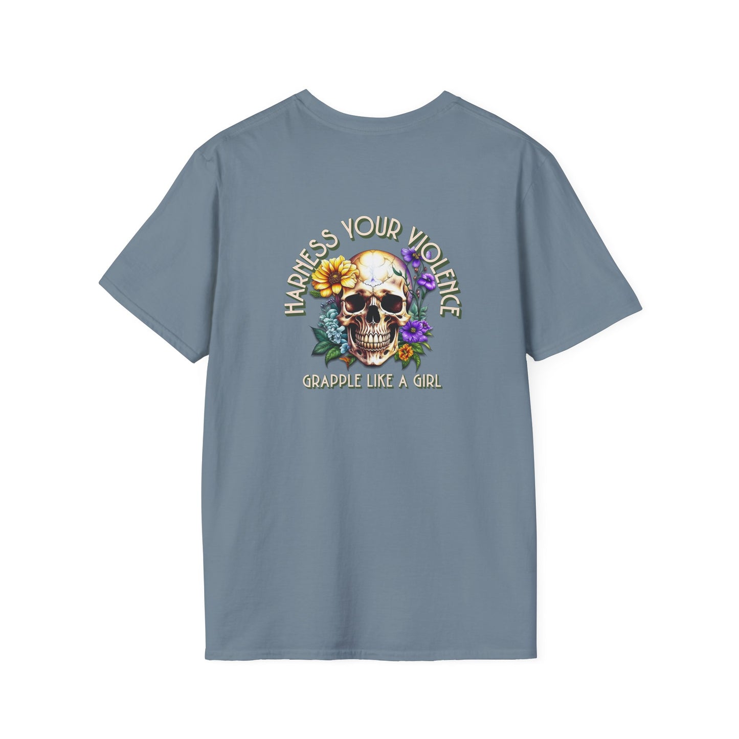 Grapple like a Girl T-Shirt - Violent Little Thing/Harness Your Violence