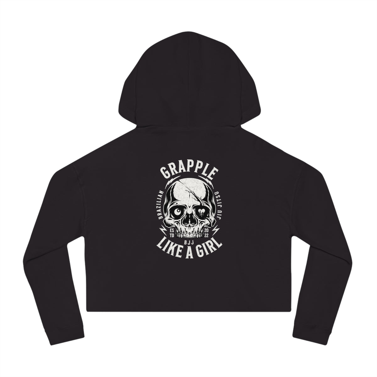 Grapple like a Girl Cropped Hoodie - Violent little thing