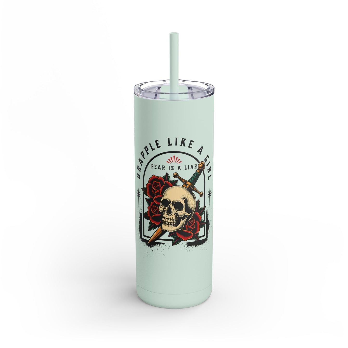 Grapple like a Girl 20oz Matte Tumbler - Fear is a Liar