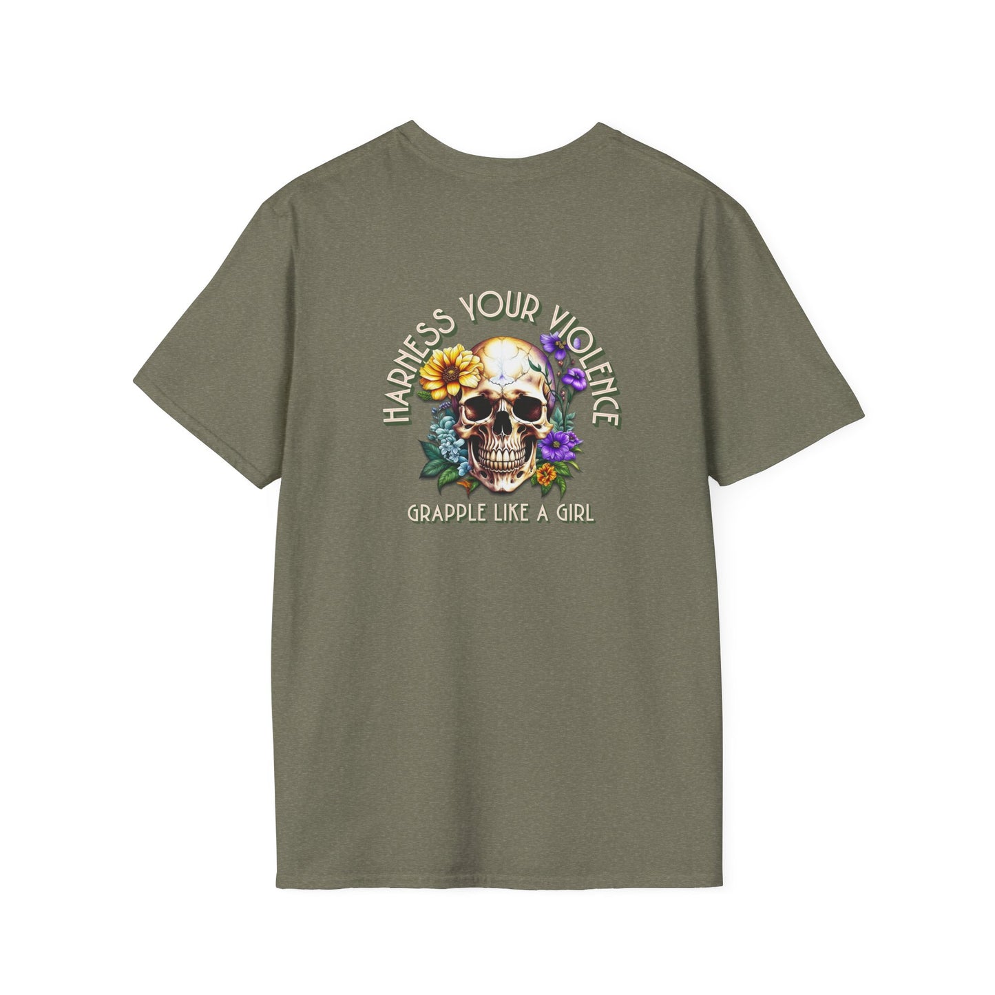 Grapple like a Girl T-Shirt - Violent Little Thing/Harness Your Violence