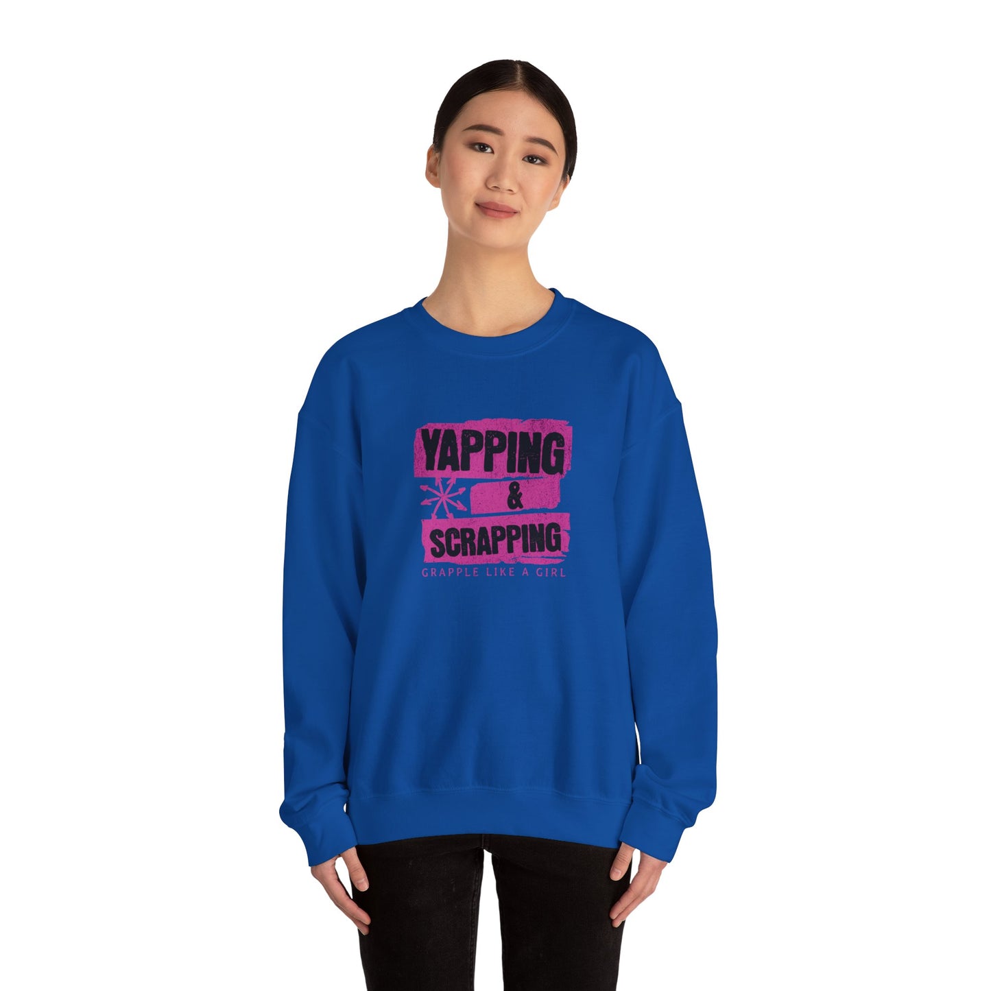BJJ Women's Sweater Crewneck Sweater - Yapping & Scrapping