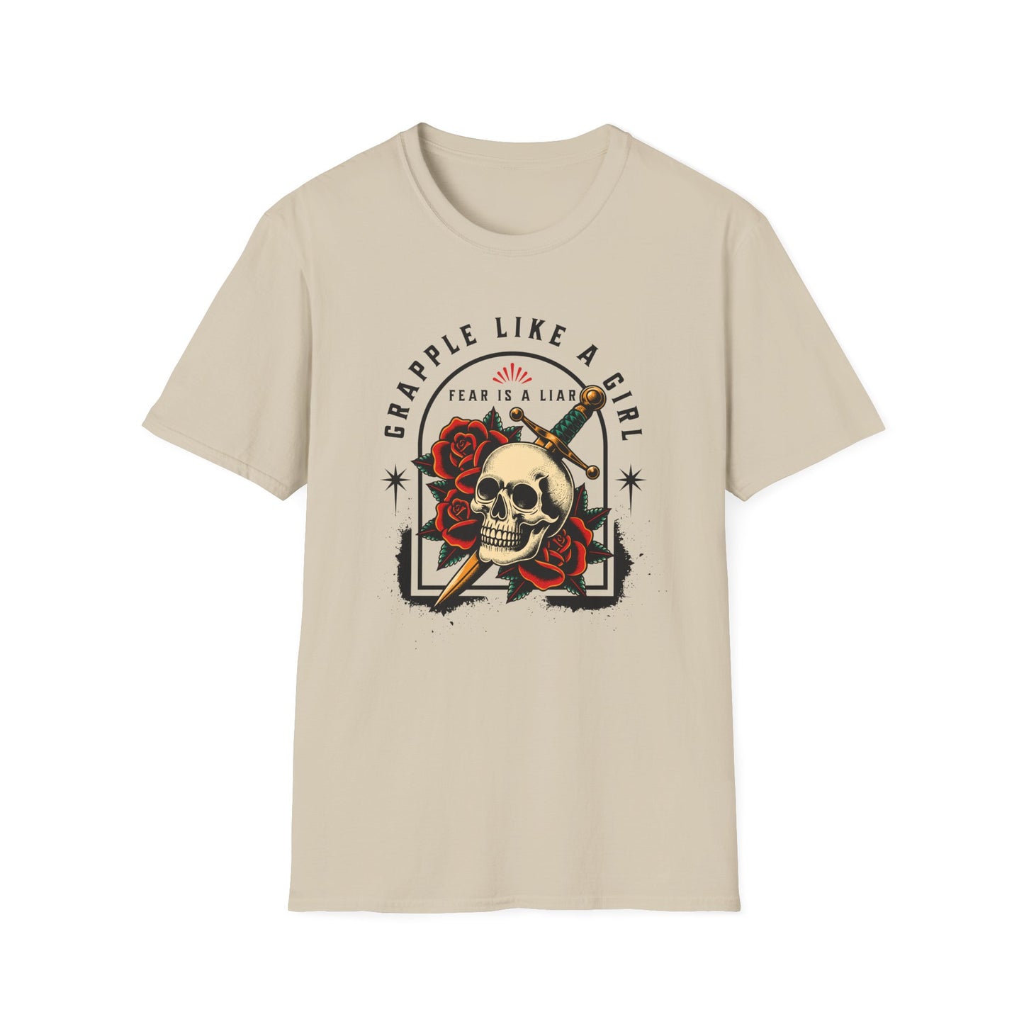 Grapple like a Girl Jiu Jitsu Women's T-Shirt - Fear is a Liar