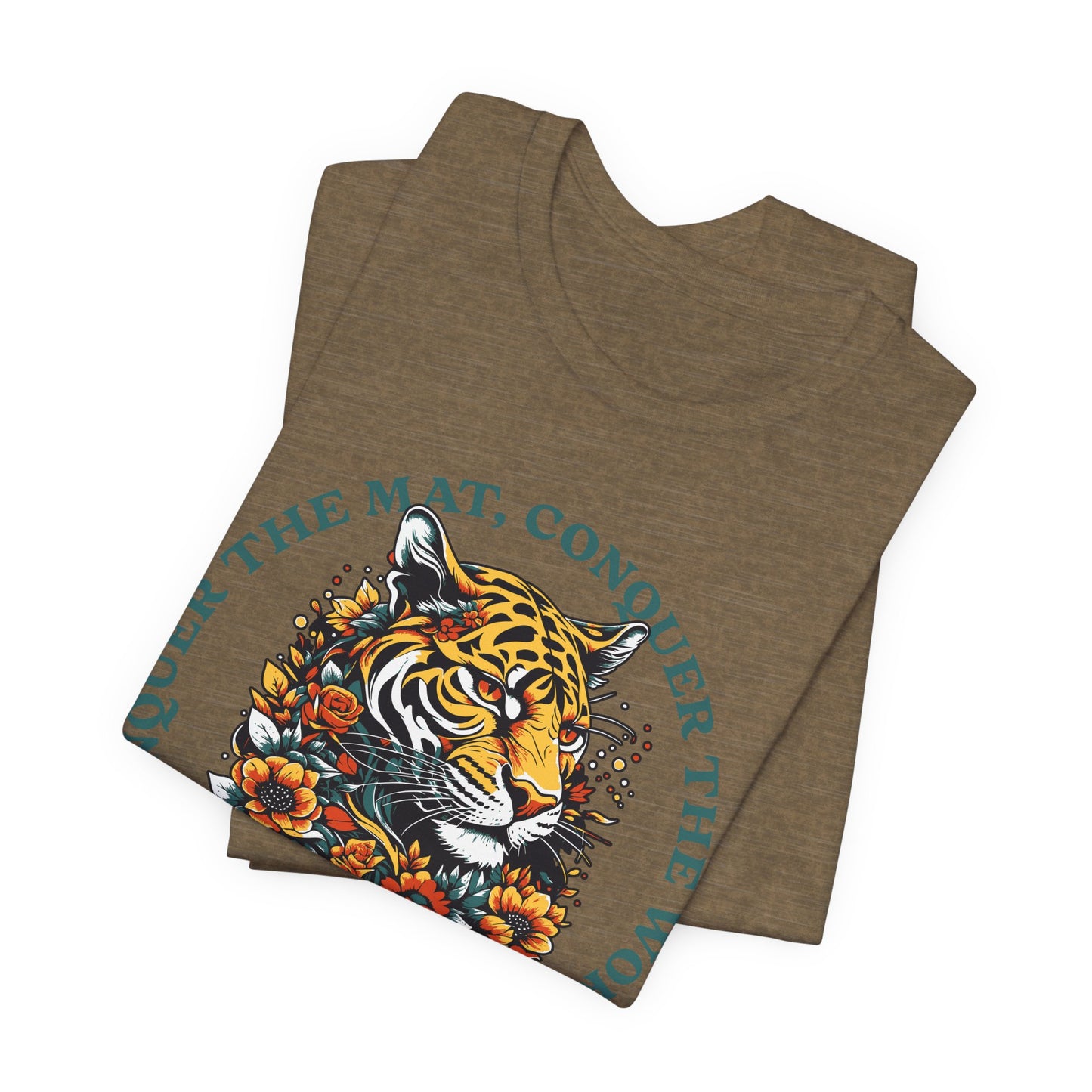 Womens BJJ Conquer to Mats Jiu Jitsu T-shirt
