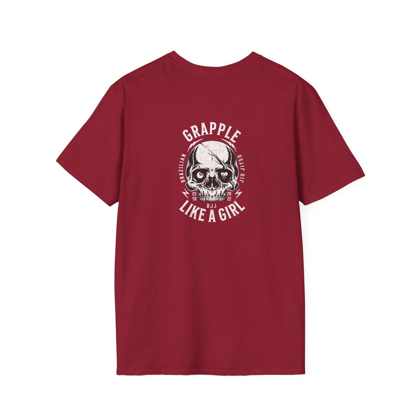 Grapple like a Girl T-Shirt - Violent Little Thing/Skull Logo