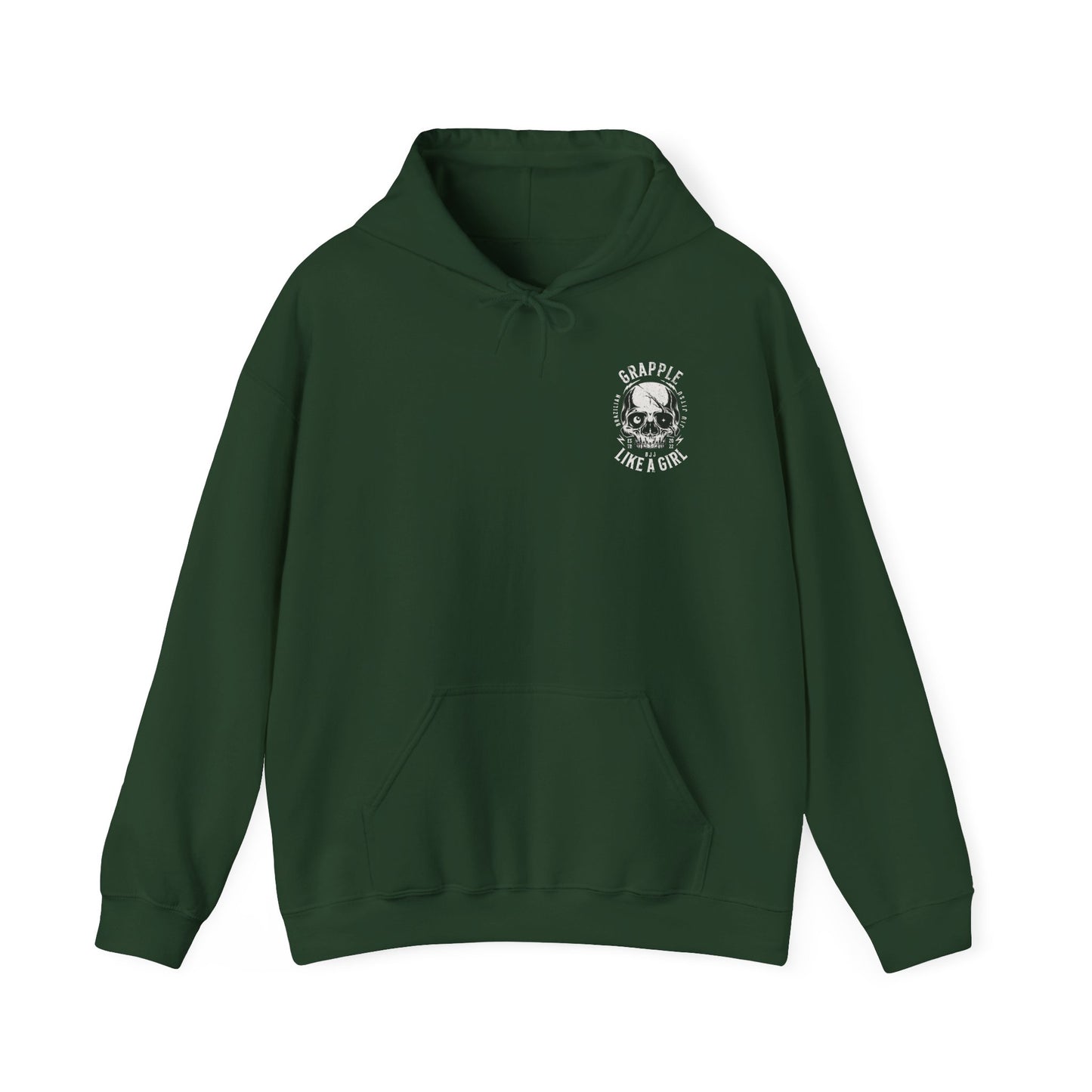 Women's BJJ Hoodie - Grapple Like a Girl, Heavy AF