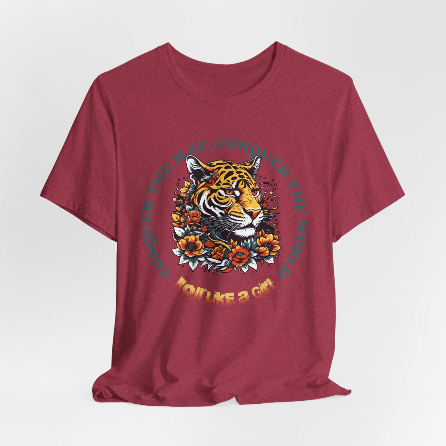 Womens BJJ Conquer to Mats Jiu Jitsu T-shirt