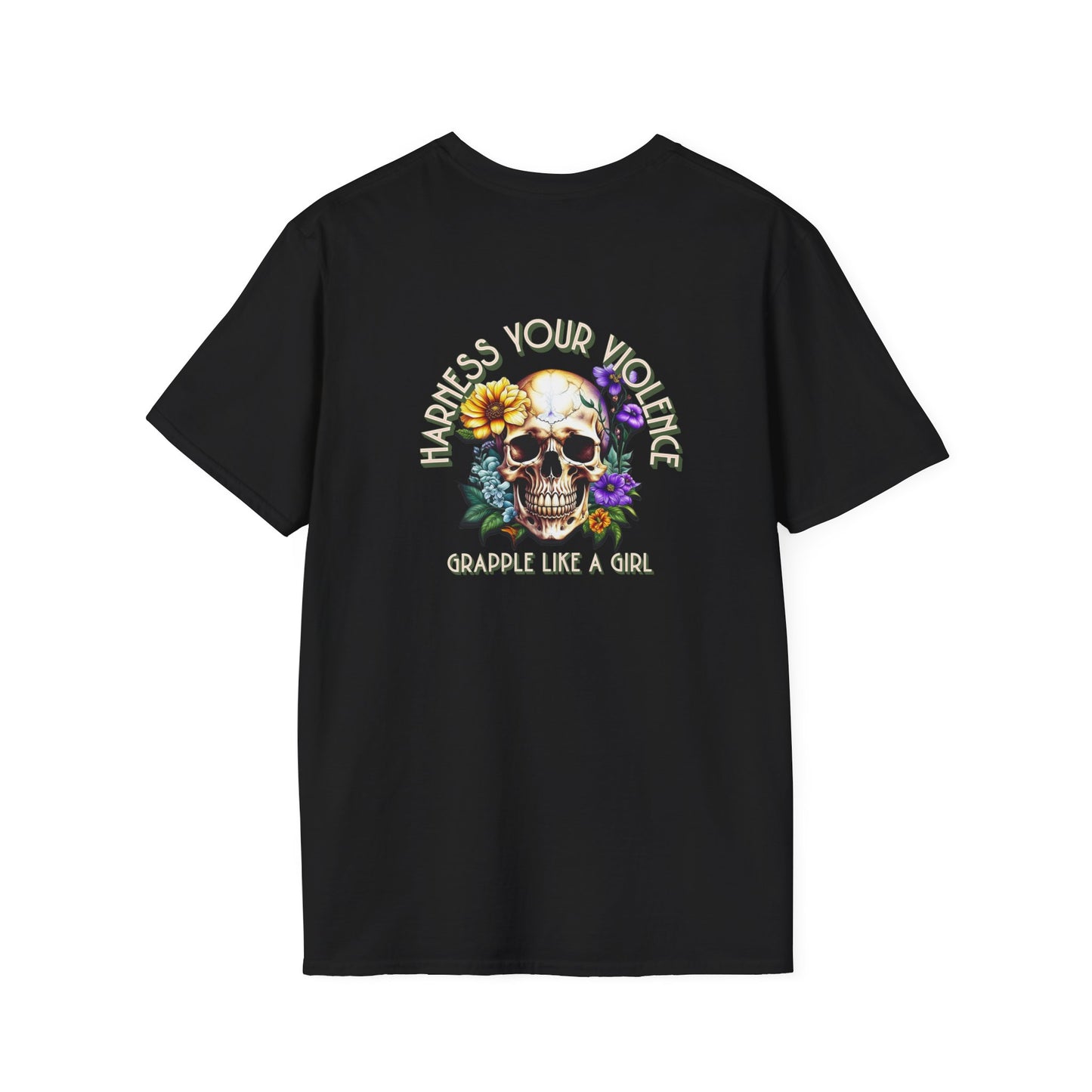 Grapple like a Girl T-Shirt - Violent Little Thing/Harness Your Violence