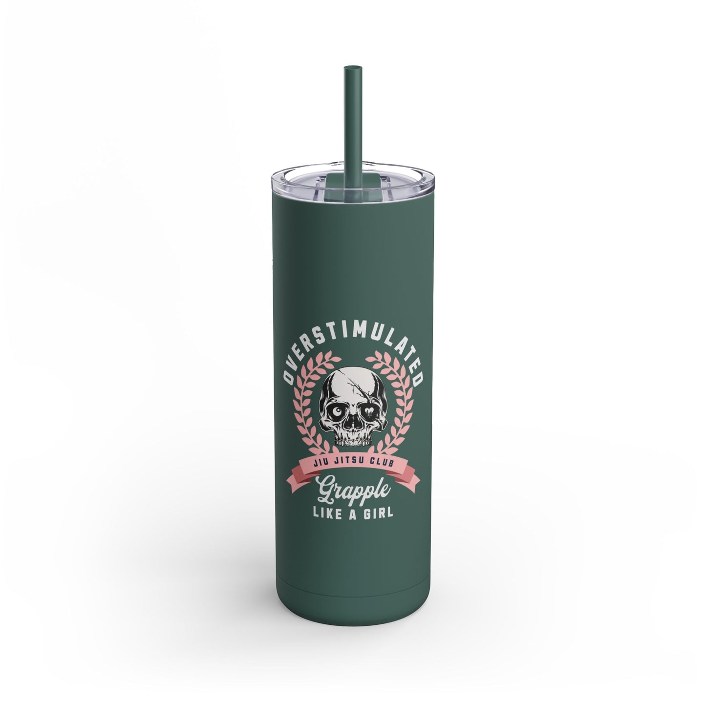 Grapple like a Girl 20oz Matte Tumbler - Overstimulated Jiu Jitsu Club
