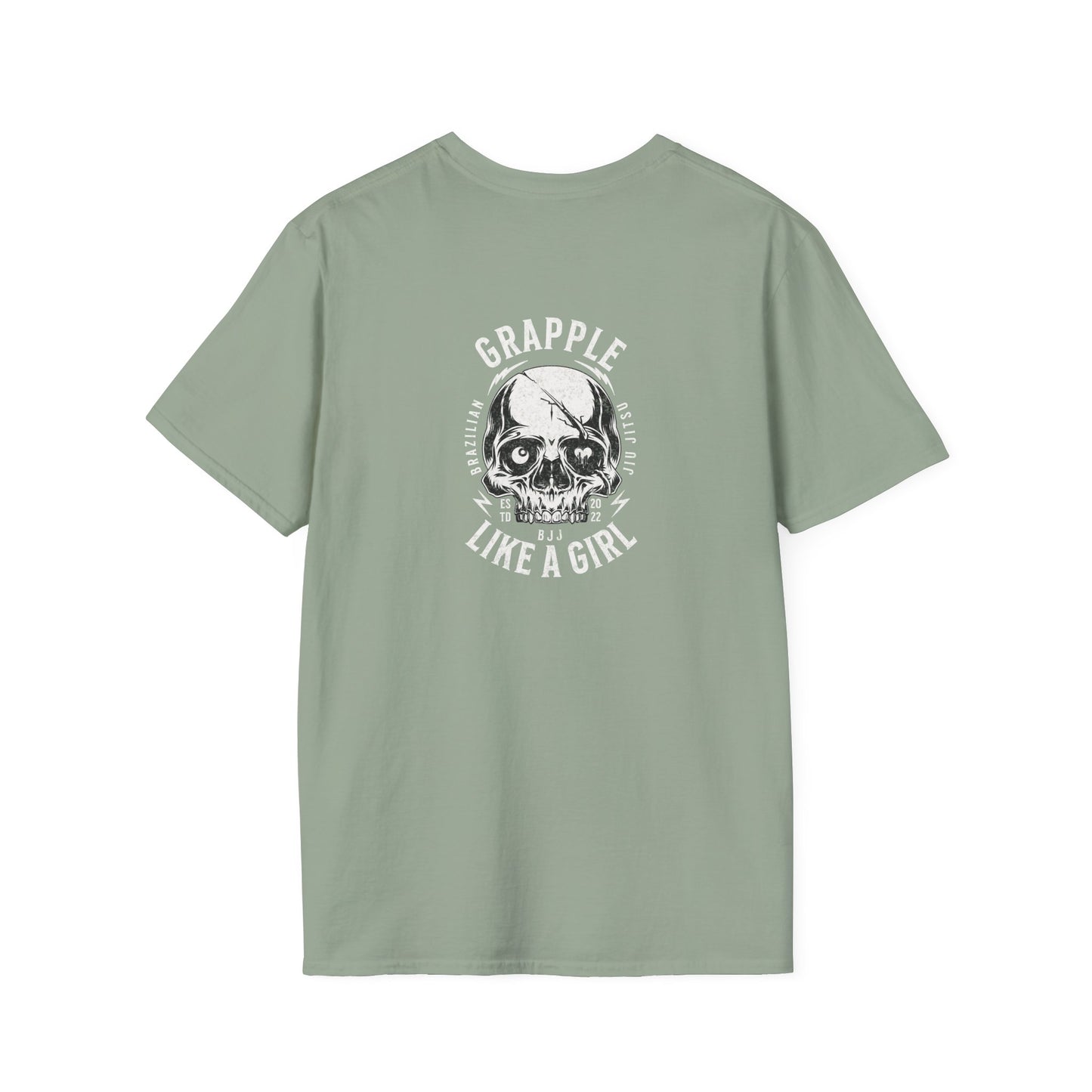 Grapple like a Girl T-Shirt - Violent Little Thing/Skull Logo