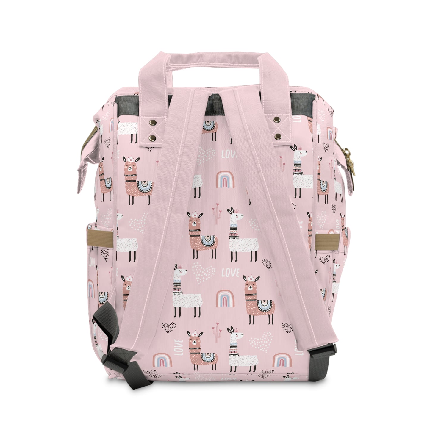 Grapple like a Girl Jiu Jitsu Gear Backpack - Pink Llamas